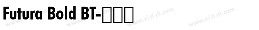 Futura Bold BT字体转换